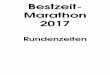 Bestzeit- Marathon 2017 · Marathon Rd. Zeit Lap Pace Platz Delta