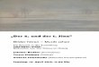 „Der 4. und der 1. Sinn“ - situation-kunst.de · Francis Poulenc (1899-1963) Sarabande Emil Tabakov (geb. 1947) Motivy für Kontrabass solo Vytautas Barkauskas (geb. 1931) Partite