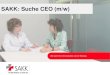 SAKK: Suche CEO (m/w) - innopool.ch¤sentation-Suche... · SAKK Koordinationszentrum Das SAKK Koordinationszentrum in Bern stellt als Geschäftsstelle das Dienstleistungszentrum des