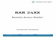 RAR 24XX - sigmatek-automation.com · RAR 24XX REMOTE ACCESS ROUTER Seite 6 14.08.2019 2.2 Hardware-Übersicht Der RAR 24XX wurde mit Blick auf Leistung und eine Vielzahl von Hardware-Fähigkeiten