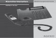 Komforttelefon - AGFEO · 4. Verpackungsinhalt. Folgende Artikel sind in der Verpackung des AGFEO T 15 eco Design-Telefons enthalten:-elefon T-er mit Spiralkabel Hör-S Adapter TS