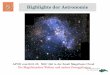 Highlights der Astronomie -  · Highlights der Astronomie APOD vom18.01.05: NGC 346 in der Small Magellanic Cloud Die Magellanschen Wolken und andere Zwerggalaxien