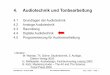 4. Audiotechnik und Tonbearbeitung - LMU Medieninformatik · 2019-10-01 · LMU München – Sommer 2009 Prof. Hußmann: Medientechnik Kap. 3 Teil b – Folie 4. Audiotechnik und