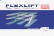 FLEXLIFT · und der Schweizer SUVA • Vollstahlscheren aus St 52 • Stoßfeste Hubtischplattform, 6-8 mm Stahlblech • Hochwertige Hydraulikzylinder mit Mehrfachdichtung geschützt