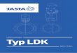 Luftdrosselklappe Typ LDK · 2016-01-05 · 2 D4 Technische Beschreibung Luftdrosselklappe Typ LDK-4 mit Flanschen gebohrt nach DIN 24154 T2R2 und pneumatischem Antrieb Explosionsansicht