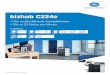 bizhub C224e - printego.de · DATENBLATT bizhub C224e – Alle technischen Daten zur Papierkapazität beziehen sich auf DIN A4-Papier mit einem Gewicht von 80 g/m². – Alle technischen