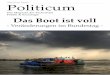Das Magazin der Fachschaft Politik & Soziologie Das Boot ... · 15 Die EU und die Westbalkanregion 18 Des einen Geld, des andren Recht 20 COP 23: Ein Erfahrungsbericht ... Insa Holste