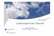 Lufttransport der Zukunft · 2007-11-10  · Folie 4 > Joachim Szodruch 11.10.2007 Über die Kraft der Erfahrungen und Vorstellungen „Unsere Handlungen sind, mehr als wir selbst