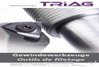 TRIAG Gewindewerkzeuge / Outils de filetage TRIAG 2 Gewindewerkzeuge / Outils de filetage TRIAG Gewindewerkzeuge