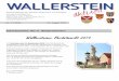Wallerstein · 2019-08-23 · aus Wallerstein sich zu melden, die am Wahlsonntag in den jeweiligen Wahlloka-len gerne einen Wahldienst übernehmen wollen. Nähere Auskünfte hierüber