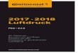 2017 ·2018 Luftdruck - Continental Tires...3 I I valori indicati per la pressione di gonfiaggio (bar) si riferiscono a pneumatici Continental in condizioni di riposo (pneumatico freddo)