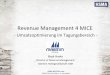 Revenue Management 4 MICE Revenue Management Kreislauf auch f£¼r Function Space RM Datensammlung Datenanalyse