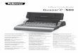Ofﬁce Comb Binder - Fellowes E_500_408730... · 2017-10-19 · The Quasar-E comb binder is designed to be stored horizontally on the desk. WARRANTY Fellowes warrants all parts of