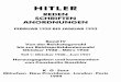 HITLERder- . Hitler - Reden, Schriften, Anordnungen - Februar 1925... lungen, auf denen statt Hitler