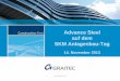 Advance Steel auf dem SKM Anlagenbau- ... • Einfache Erstellung von Dokumenten •Übereinstimmung aller Zeichnungen und Dokumente "Die automatische Verarbeitung sämtlicher Daten