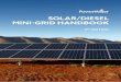 SOLAR/DIESEL MINI-GRID HANDBOOK SOLAR/DIESEL MINI-GRID ... · Solar/Diesel Mini-Grid Handbook Power and Water Corporation 3 Power and Water is committed to delivering least cost,