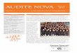 AUDITE NOVA NO. 2011...ersten Probe des von ihm geplanten «Zuger Konzertchores» über 150 inte- ressierte Sängerinnen und Sänger begrüssen konnte. Aus ver-schiedenen Gründen