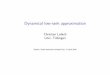 Dynamical low-rank approximation - UNIGEcolloqnum15.unige.ch/files/1014/3025/9268/Lubich_slides_colloqnum15.pdf · ODEs for dynamical low-rank approximation Y = USVT with U_ = (I