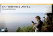 SAP Business One 9.2 Highlights (German) [Schreibgeschützt] · verfügbar: SAP Business One Job Service Regelt Alarmeinstellungen Versendet Alarme auch wenn der SAP Business One