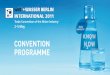 CONVENTION PROGRAMME - DWA · Andreas Stowasser, Stowasserplan, Radebeul International Commission for Irrigation and Drainage (ICID) – the Way Forward Peter Kreins, Johann Heinrich