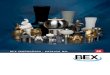 BEX-Katalog 60-deutsch · Mit über 50 Jahren Erfahrung in Konstruktion und Fertigung ist BEX führend in der Sprühdüsen‐ und Tankmischtechnik. Wir liefern in die verschiedensten