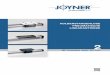 kolbenstangenlose pneumatische linearantriebe · 2019-01-28 · This catalogue is corresponding to the present developing situation. JOYNER is committed to a very high standard of