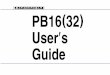 PB16(32) 사용자 설명서nssystem.co.kr/pdf/PB32.pdf입력 점56 ( 8+48 )‡ ... * 0 : cnc mode 정상적인 의 프로그램 수행방식으로 한 스텝동작이 완료되면cnc