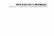 OPERATOR’S MANUAL · 1 Welcome aboard Congratulations on your new boat and your choice of a Volvo Penta marine engine. A choice that will give you many years of sailing pleasure