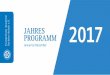 JAHRES PROGRAMM 2017 · 2016-12-16 · Miriam Jehle, Lutherstadt Wittenberg. Editorial Sehr geehrte Damen und Herren, liebe Freundinnen und Freunde der Evangelischen Akademie Sachsen-Anhalt!