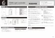 PWM Light controller - Luci · PDF file 2019-09-19 · PWM Light controller 取扱説明書 つまみ 正面図 背面図 側面図 製品仕様 ※単位：mm 基本操作方法 LLC-PLC-A