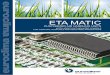 ETA MATIC - Dimatek · ETA MATIC CUSTOMIZED AIR HANDLING UNITS ... • anti-freeze protection switch • filter control pressure switch • environment temperature sensor ... lay