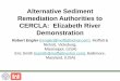 Alternative Sediment Remediation Authorities to CERCLA ... Alternative Sediment Remediation Authorities