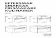 EFTERSMAK SMAKSAK FINSMAKARE KULINARISK...informaţiile privind siguranţa din Informaþii pentru utilizator. ... ESPAÑOL Para el diagrama de instalación estándar (in - stalación