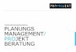 Unternehmenspräsentation. PLANUNGS MANAGEMENT …€¦ · Wir sind ⁄ Organisch gewachsen. PROPROJEKT Planungsmanagement & Projektberatung GmbH 5 1996 2014 5 10 15 20 2006 €100.000