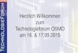 Herzlich Willkommen zum Technologieforum OSMO am 16. & 17.09€¦ · 25.11.2014  · WinCC OA VIDEO - Widget Natives Widget zur Darstellung von Videobildern im WinCC OA User Interface
