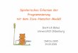 29.09.2005 mit dem Java-Hamster-Modell Spielerisches ...€¦ · Spielerisches Erlernen der Programmierung mit dem Java-Hamster-Modell Dietrich Boles Universität Oldenburg INFOS