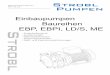 Einbaupumpen Baureihen EBP, EBPI, LD/S, ME … · Saug- und Druckanschlüsse sind bei der EBP 20-125, 25-125-2, 25-160 und 25-200 mit Innengewinde ausgestattet. Adapter für andere