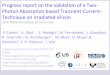 Progress report on the validation of a Two- Photon ... · Transient-Current-Technique based on the Two-Photon-Absortion (TPA) process — Excellent agreement between the experimental