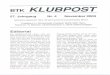 BTK KLUBPOST - Philatelisten Bern · BTK KLUBPOST November 2003 umfassendem Hallenplan mit den ge- nauen Standorten der Sammlungen und der Hlindler usw. enthlilt, sondern auch alle
