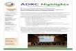 ADRC Highlights · 3 Vol. 309ADRC Highlights Continued функции Центра Анализа Данных для проекта Страж Азии и о сотрудничестве