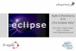Agile Entwicklung „The Eclipse Way“ - XP Days...Agile Entwicklung à la „The Eclipse Way“ 15 Live Betas funktionieren “Also, let me say that I was using the Eclipse milestone
