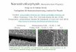 Nanostrukturphysik (Nanostructure Physics) · UTAM-prepared free-standing one-dimensional surface nanostructures on Si substrates: Ni nanowire arrays (a) and carbon nanotube arrays