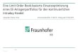 Eine Limit Order Book-basierte Einsatzoptimierung eines EE ... · © Fraunhofer Eine Limit Order Book-basierte Einsatzoptimierung eines EE-Anlagenportfolios für den kontinuierlichen