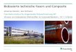 Biobasierte technische Fasern und Composite · 2013-12-03 · Man-made cellulosics (fibers, nonwovens, films) Bio-based composites with cellulosic reinforcement Cellulose derivatives