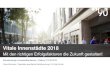 Vitale Innenstädte 2018 · Gastronomie Freizeit/Kultur Dienstleistungen Ambiente/Flair Relevanz für Gesamtzufriedenheit Einzelhandel 3.4 Zufriedenheit (Schulnotenskala)-0.1 0.5