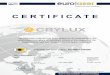 Zertifikate 3A CRYLUXmedia.alucobond.com/pdf/crylux/Crylux_eurolaser-Certificate_EN.pdf · Title: Zertifikate_3A_CRYLUX.cdr Author: eurolaser GmbH Created Date: 10/6/2016 11:25:36