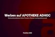 Werben auf APOTHEKE ADHOC - Mobile eingesprochene Werbung am Anfang der Folge â‚¬ 2.000,00 Mid-Roll
