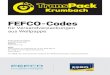 FEFCO-Codes FEFCO-Codes fأ¼r Versandverpackungen aus Wellpappe PUBLISHED BY FEFCO Avenue Louise 250
