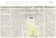 Landwirte protestieren gegen den Verfall der Milchpreise ...€¦ · Kö1ner Stadt -Anzeiqer 2015-08-25 Landwirte protestieren gegen den Verfall der Milchpreise [isrRn[crBor Die rrrzeuger