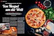 Die Erfolgsgeschichte der Pizza: Von Neapel um die Welt · Pizza vegetariana kann man ganz nach Gusto kunterbunt belegen. Mundgerecht: Eine Pizza quattro formaggi wird mit einem Teigrad